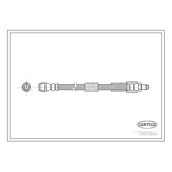 Corteco Brake Hose, 19034260 19034260 - main